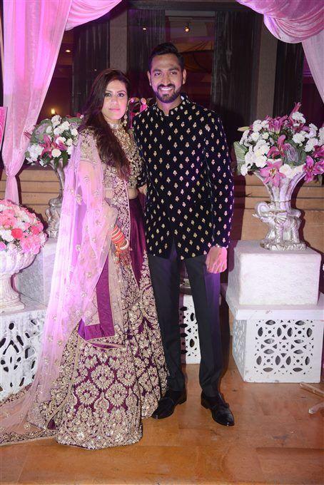 Krunal Pandya & Pankhuri Sharma's Wedding Reception Photos