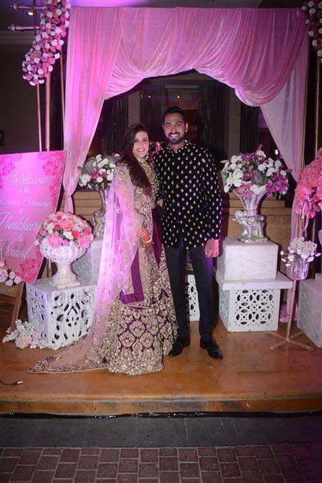 Krunal Pandya & Pankhuri Sharma's Wedding Reception Photos