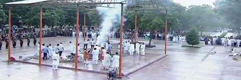 Last rites ceremony of former PM Atal Bihari Vajpayee at Smriti Sthal