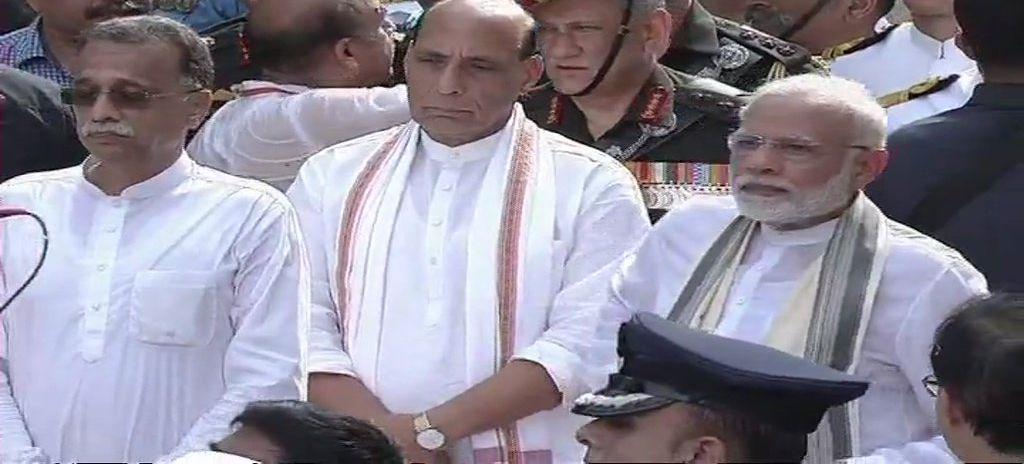 Last rites ceremony of former PM Atal Bihari Vajpayee at Smriti Sthal