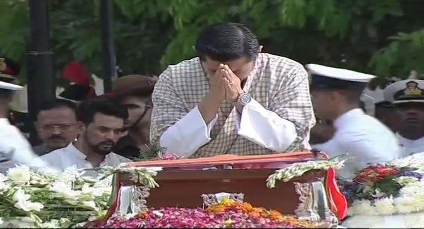 Last rites ceremony of former PM Atal Bihari Vajpayee at Smriti Sthal