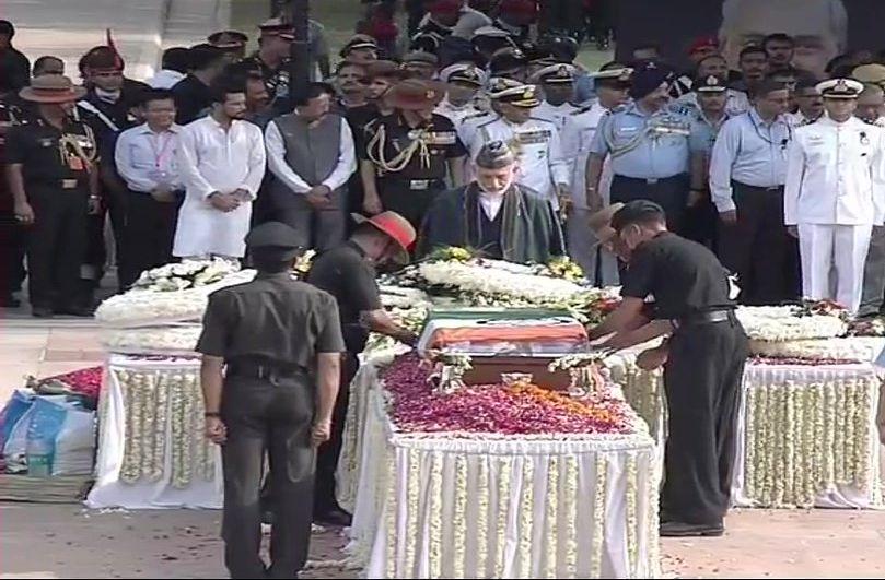 Last rites ceremony of former PM Atal Bihari Vajpayee at Smriti Sthal