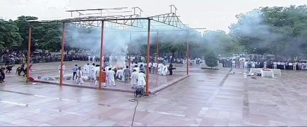 Last rites ceremony of former PM Atal Bihari Vajpayee at Smriti Sthal