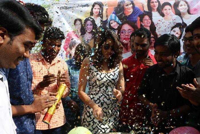 Lavanya Tripathi Birthday Celebrations With Fans
