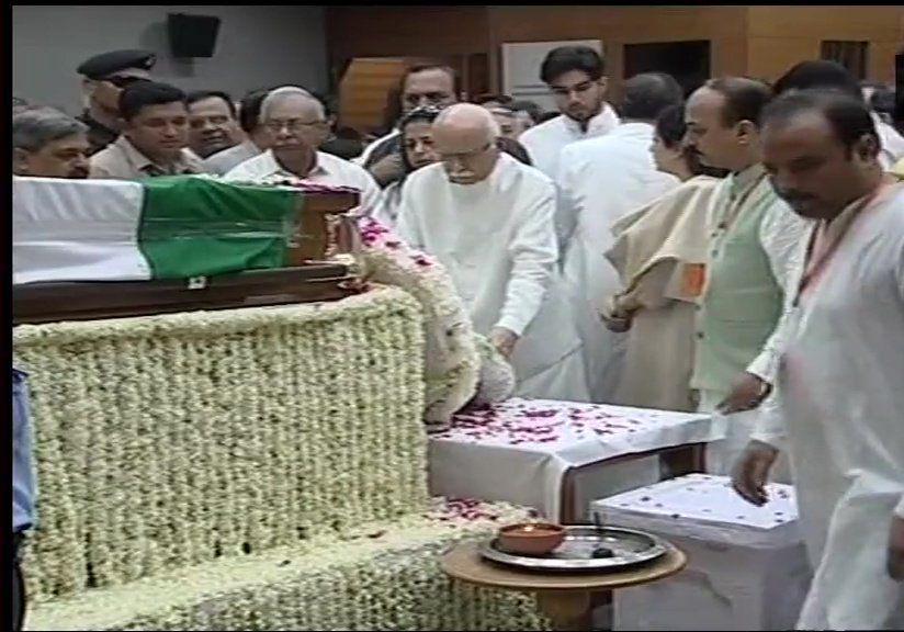 Leaders pays last respects to former Prime Minister Atal Bihari Vajpayee