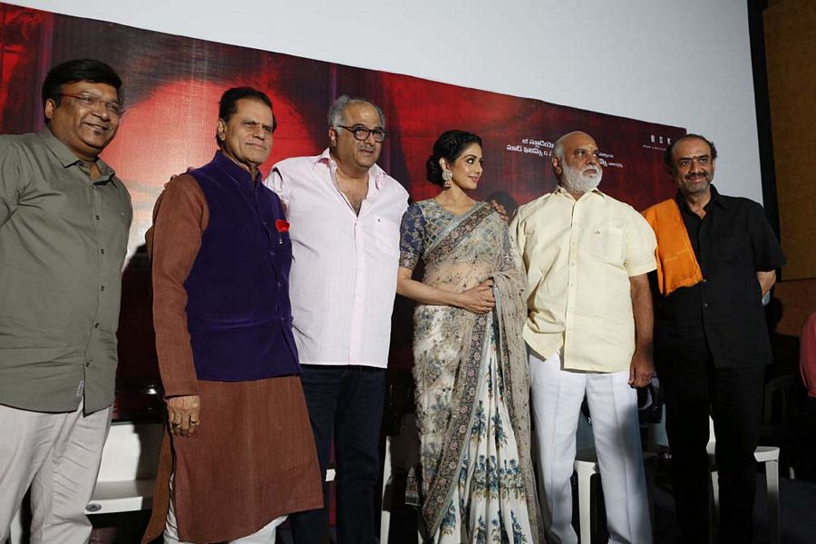 MOM Movie Telugu Trailer Launch Photos