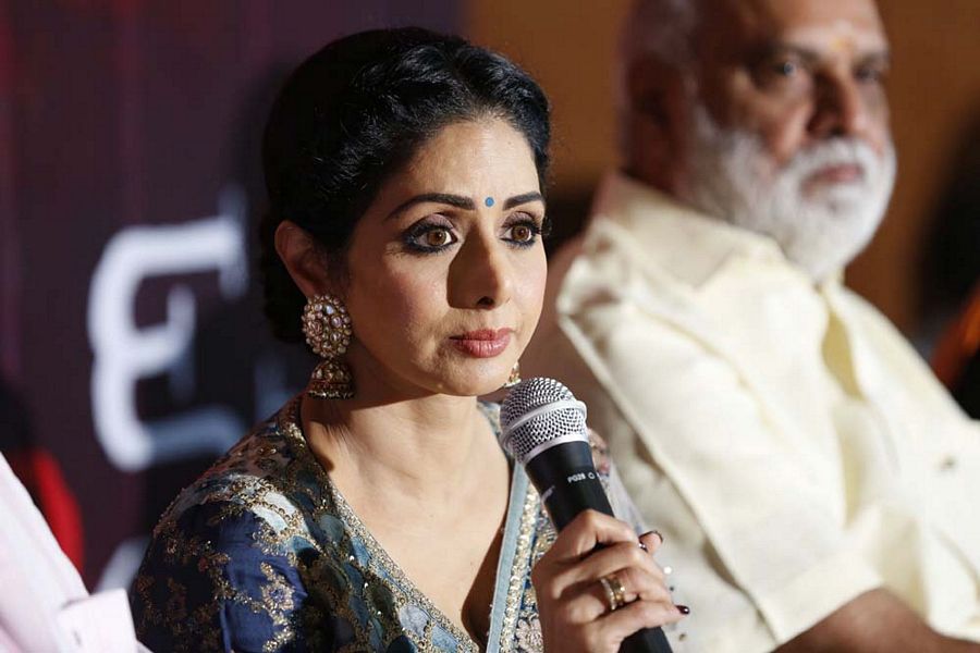 MOM Movie Telugu Trailer Launch Photos