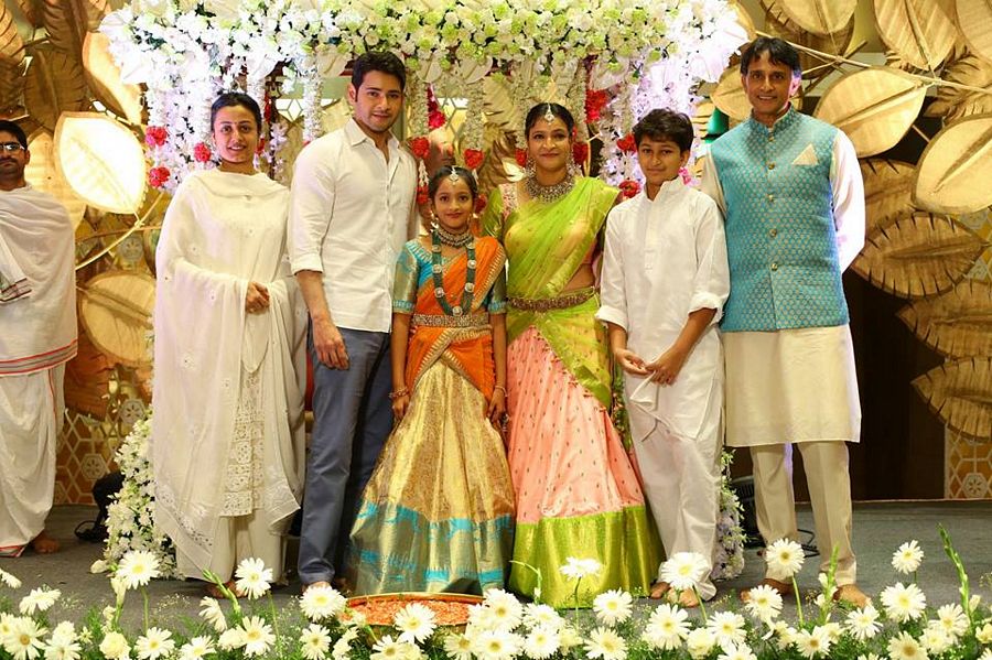 Mahesh & Family at Manjula Daughter Half Saree Function Photos