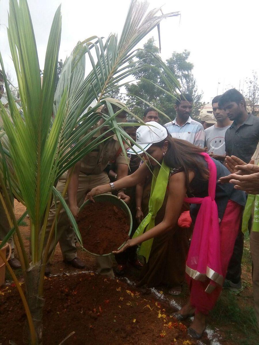 Manchu Lakshmi Participated Photos In Haritha Haram