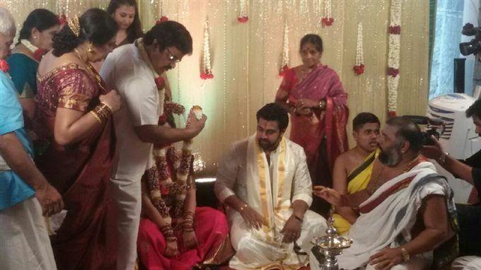 Meghana Raj & Chiranjeevi Sarja Engagement Photos