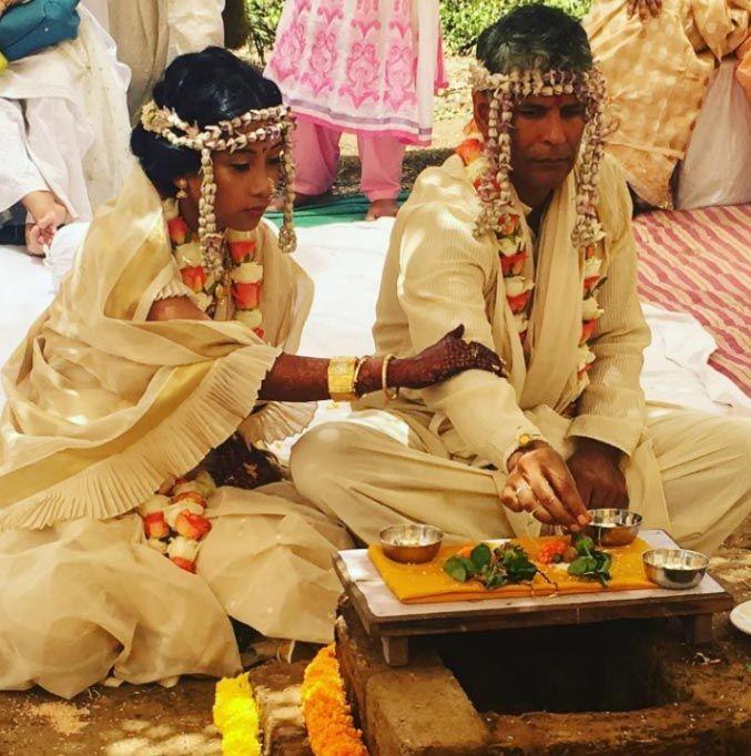 Milind Soman & Ankita Konwar’s Beautiful Wedding Photos