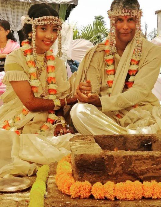 Milind Soman & Ankita Konwar’s Beautiful Wedding Photos