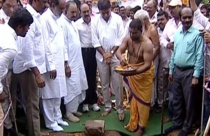 Minister KTR Lay Foundation Stone for Double Bedroom Photos