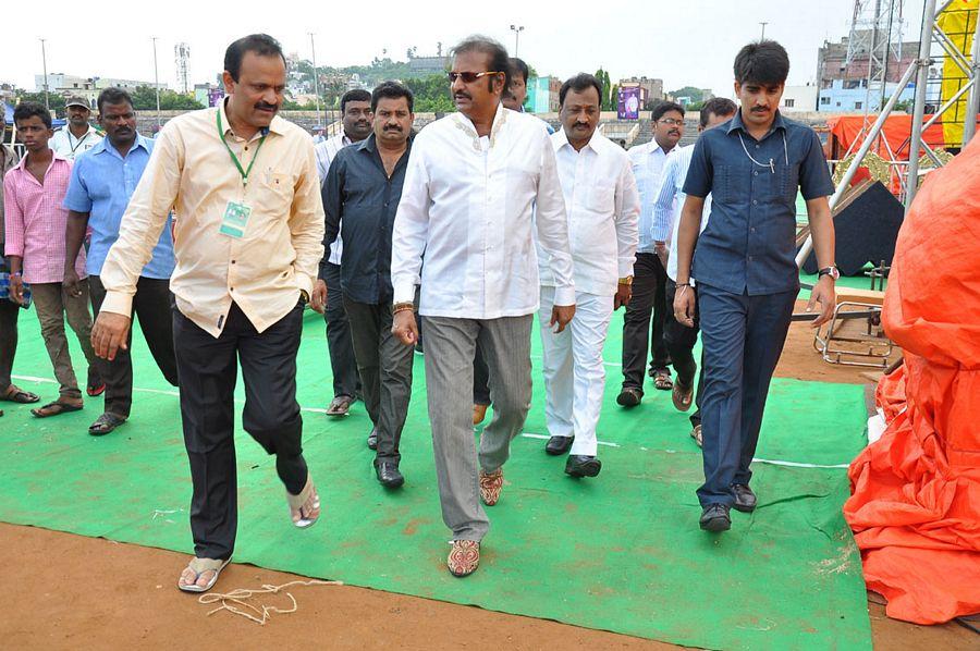 Mohanbabu Visits MB 40 Stadiyam Photos