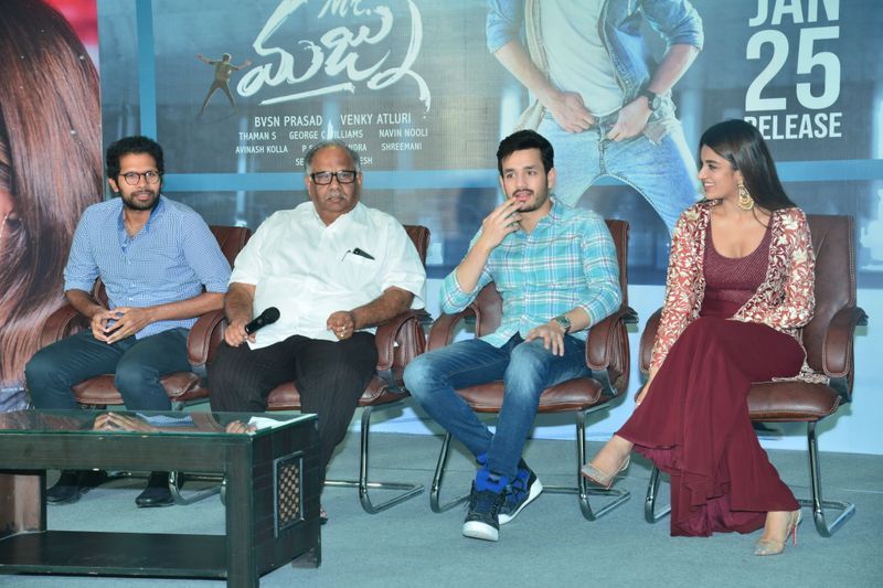 Mr Majnu Press Meet Photos