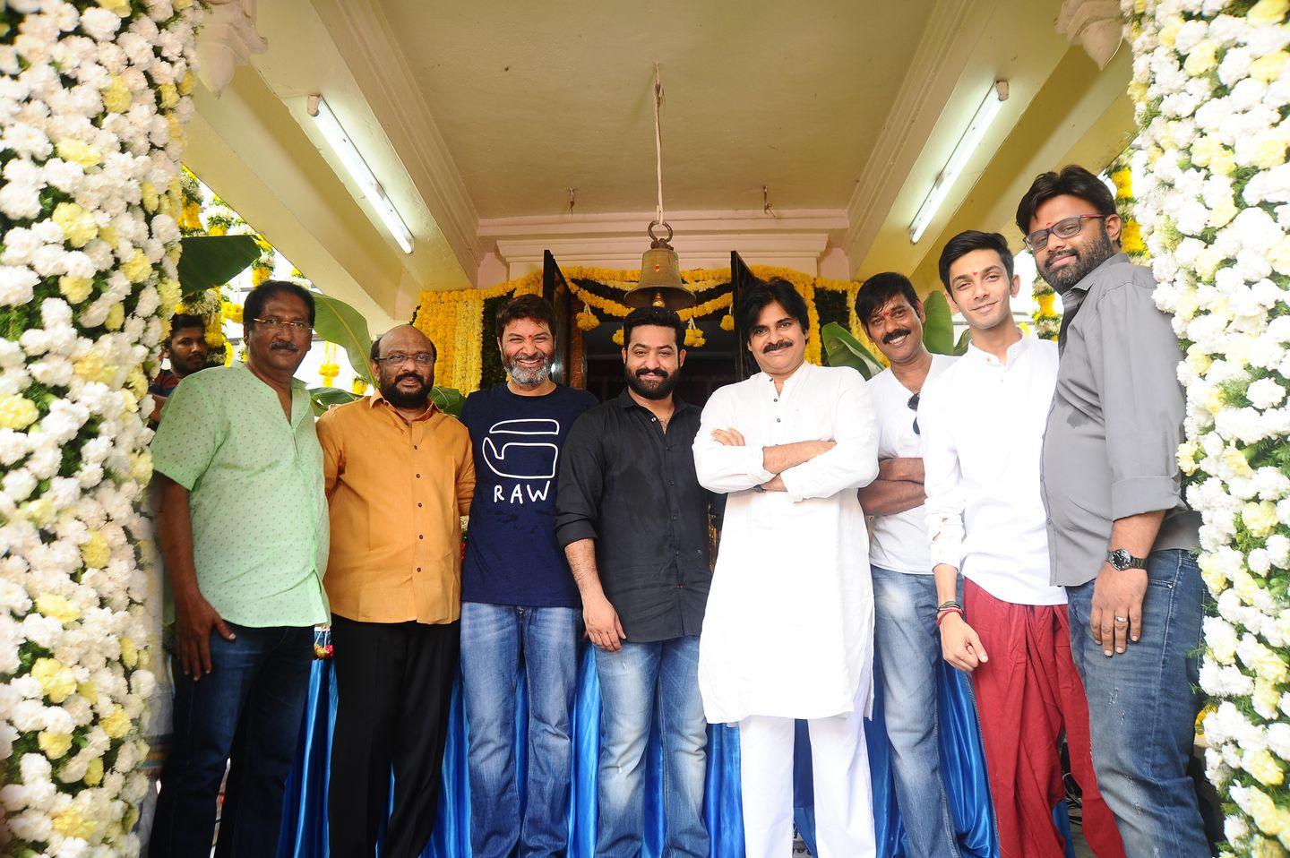 NTR & Trivikram New Movie Launch HD Photos