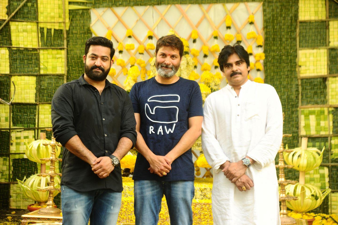 NTR & Trivikram New Movie Launch HD Photos