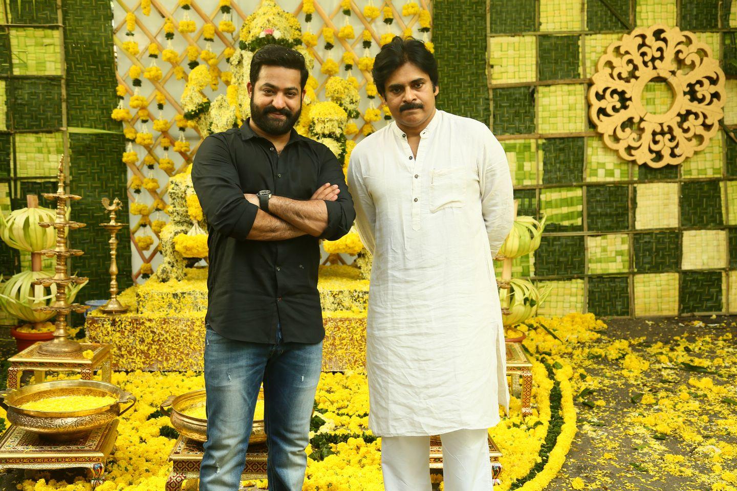 NTR & Trivikram New Movie Launch HD Photos