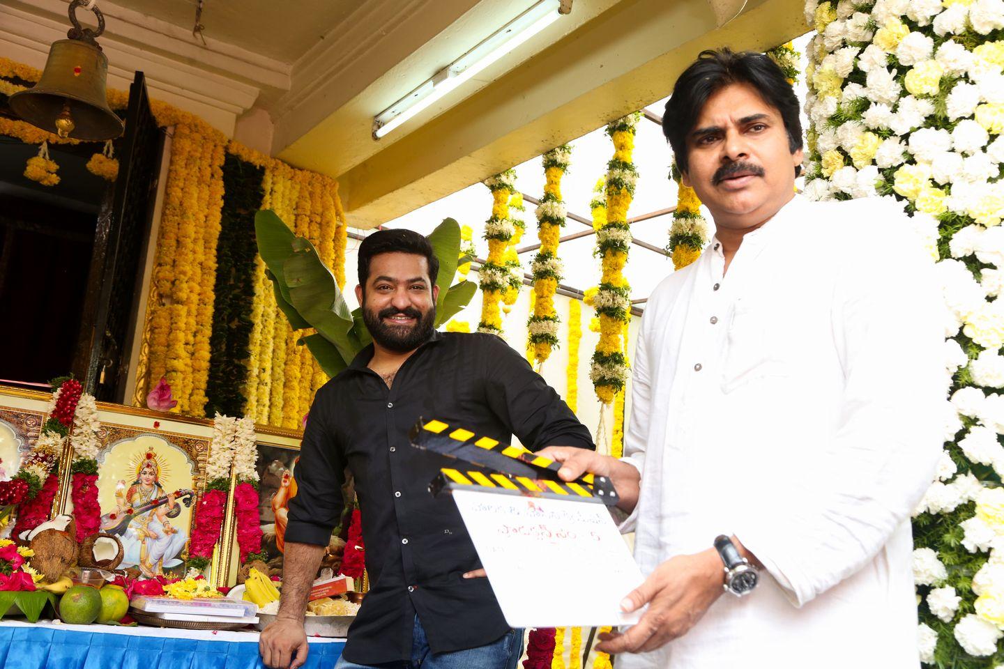 NTR & Trivikram New Movie Launch HD Photos