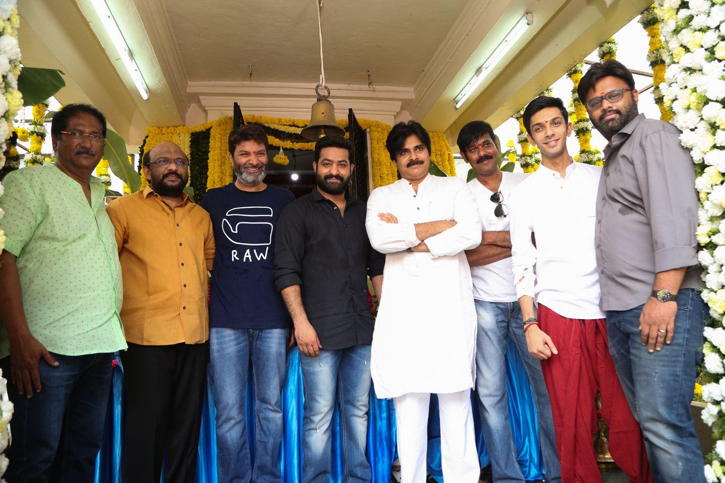 NTR & Trivikram New Movie Launch HD Photos