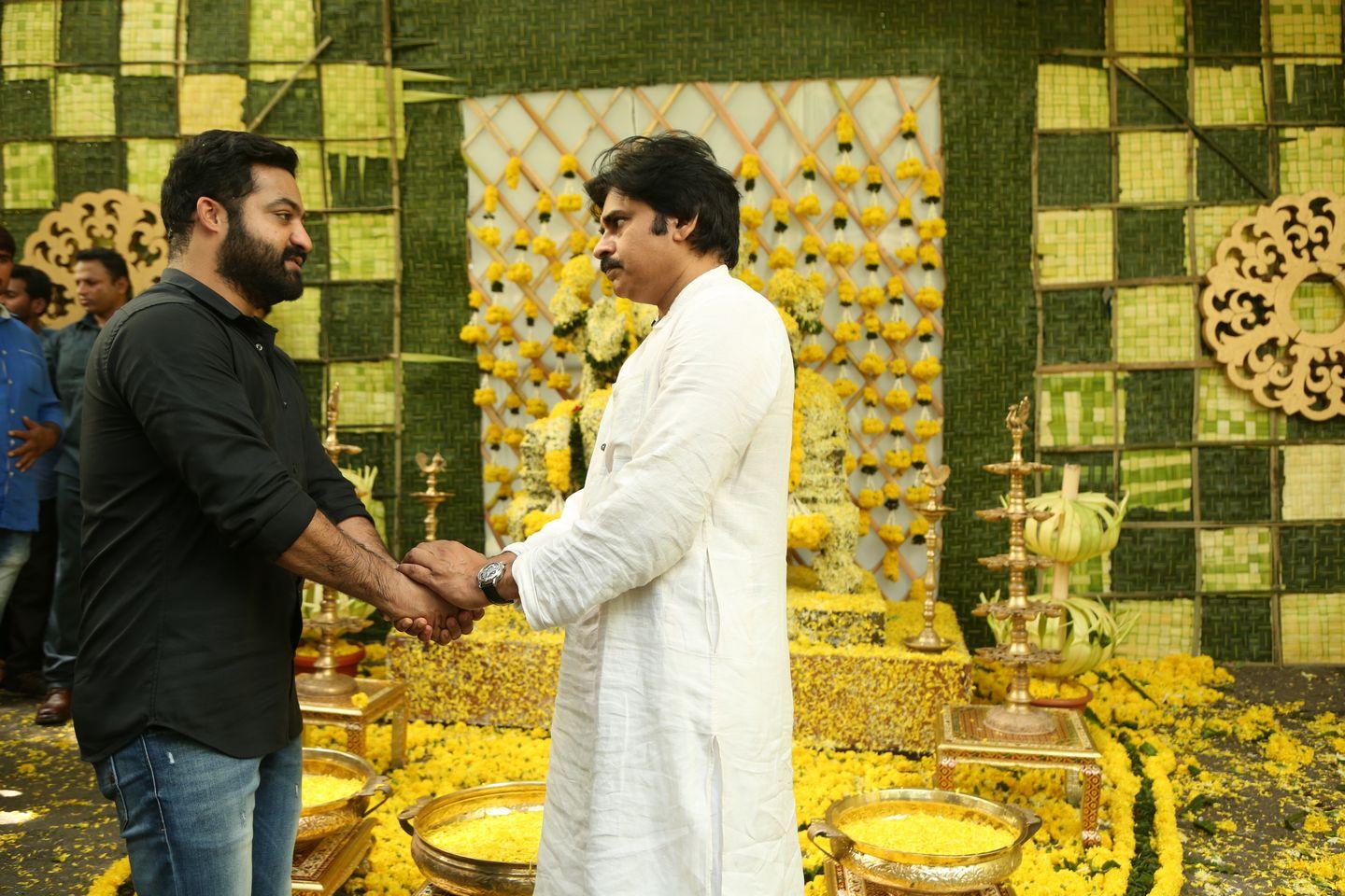 NTR & Trivikram New Movie Launch HD Photos