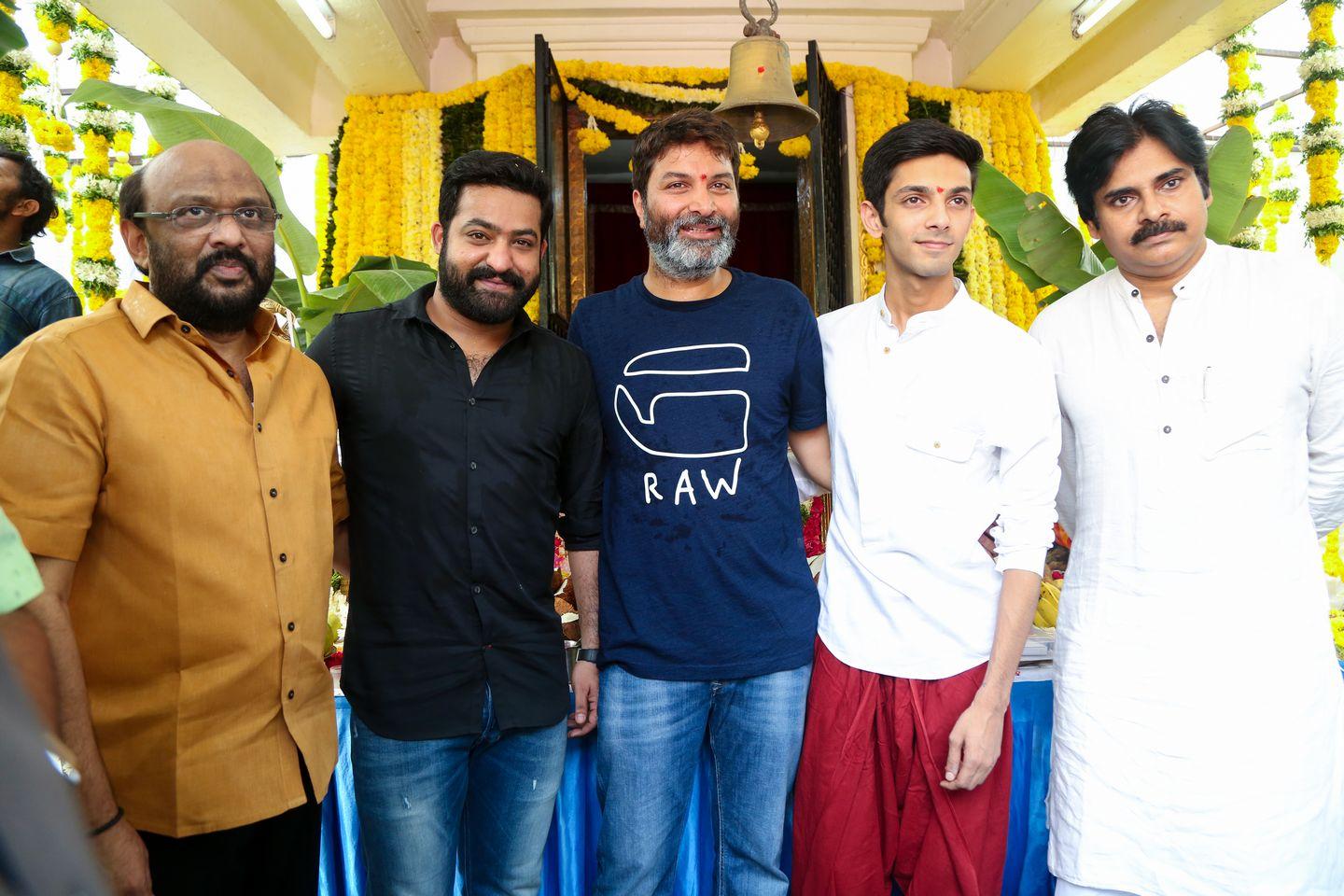 NTR & Trivikram New Movie Launch HD Photos