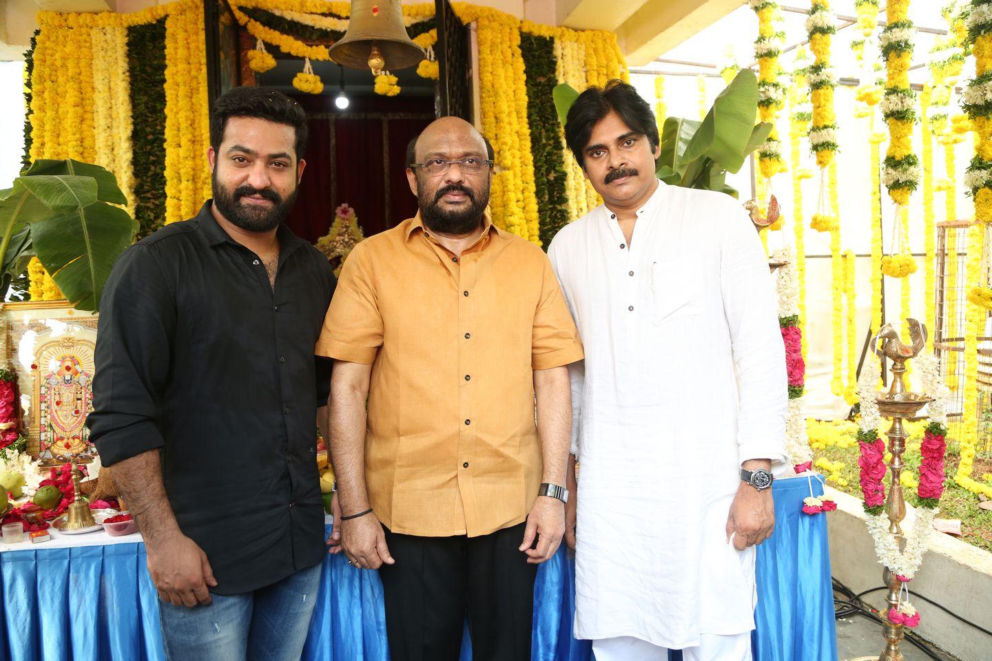 NTR & Trivikram New Movie Launch HD Photos