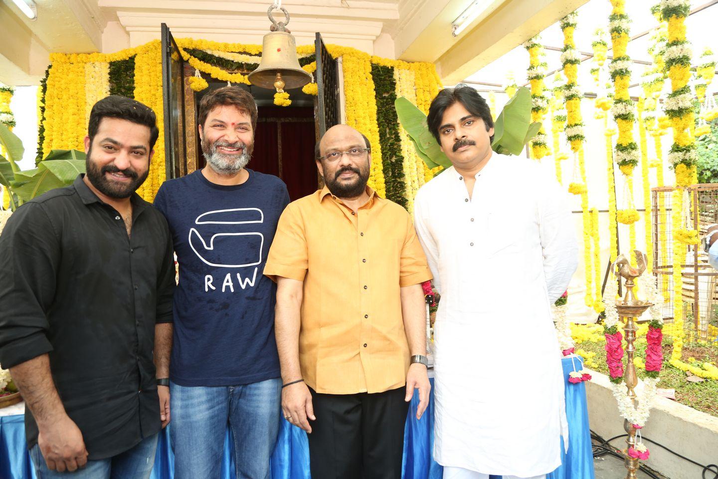 NTR & Trivikram New Movie Launch HD Photos