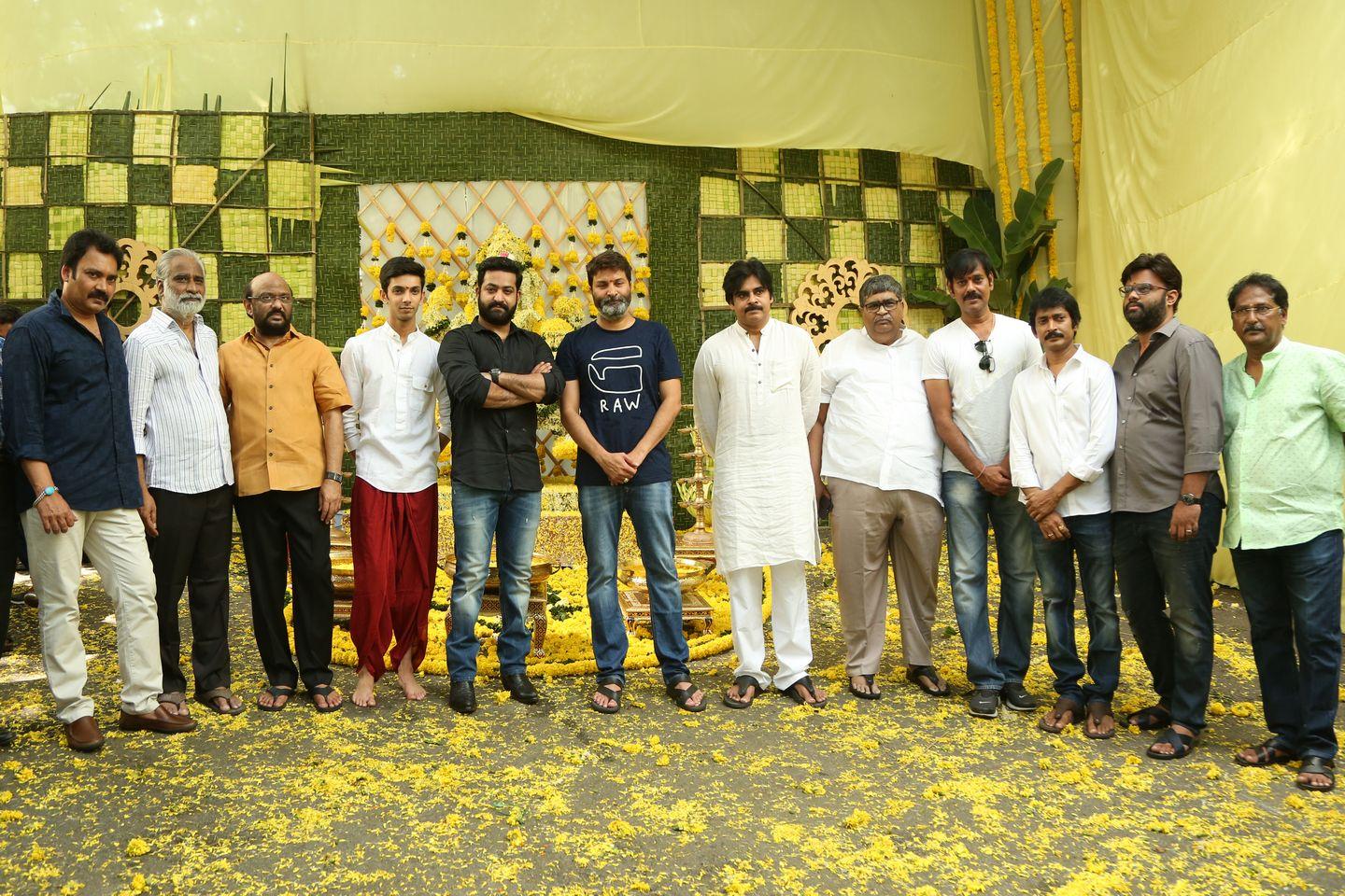 NTR & Trivikram New Movie Launch HD Photos