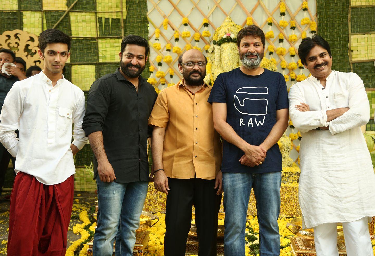 NTR & Trivikram New Movie Launch HD Photos