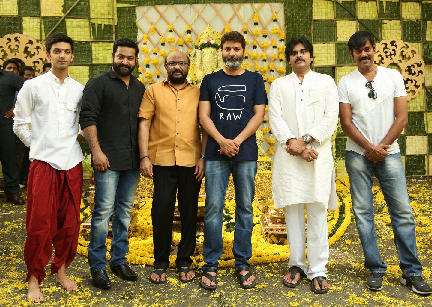 NTR & Trivikram New Movie Launch HD Photos