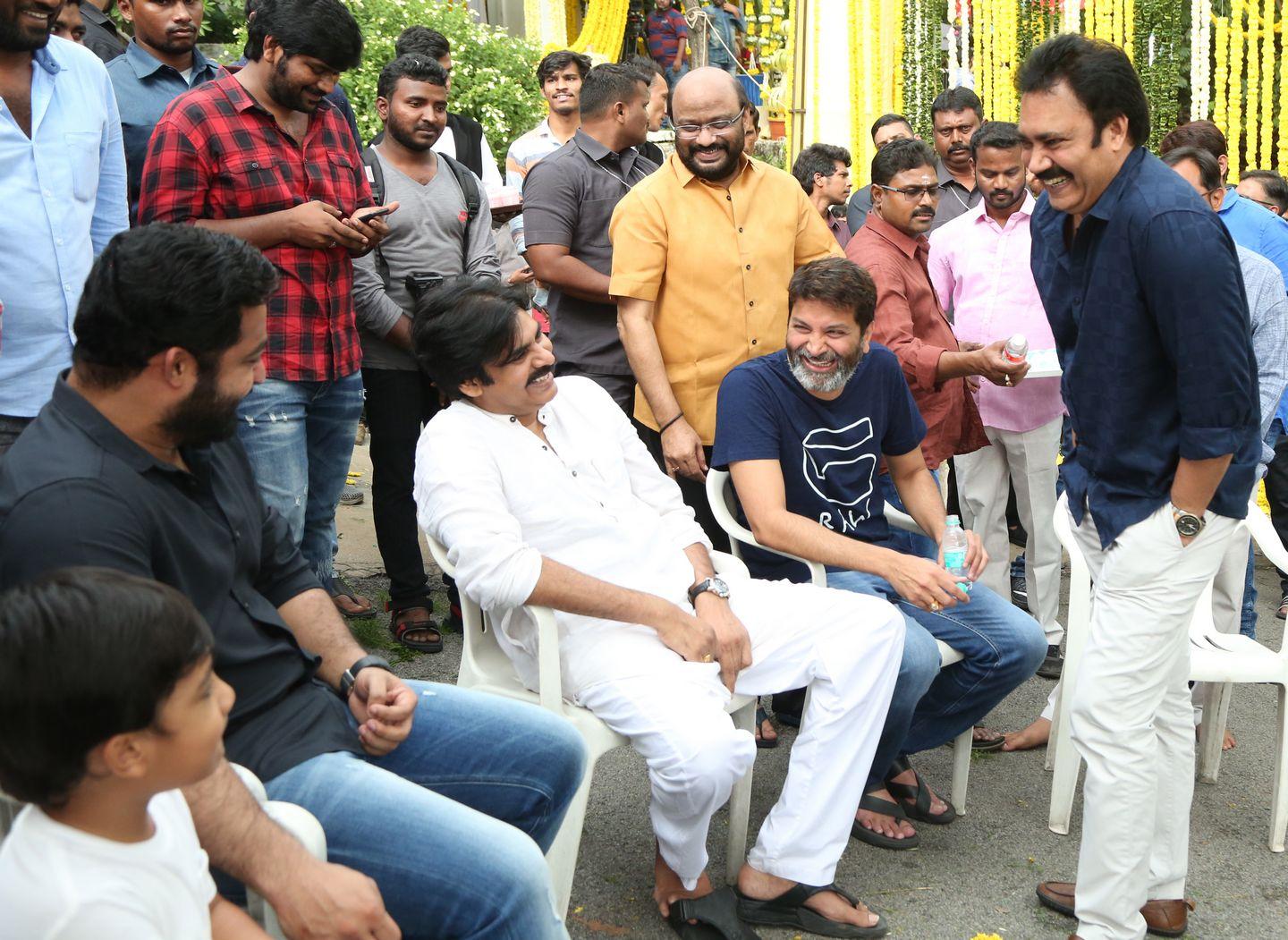 NTR & Trivikram New Movie Launch HD Photos