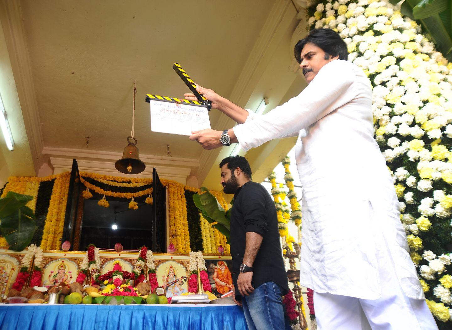 NTR & Trivikram New Movie Launch HD Photos