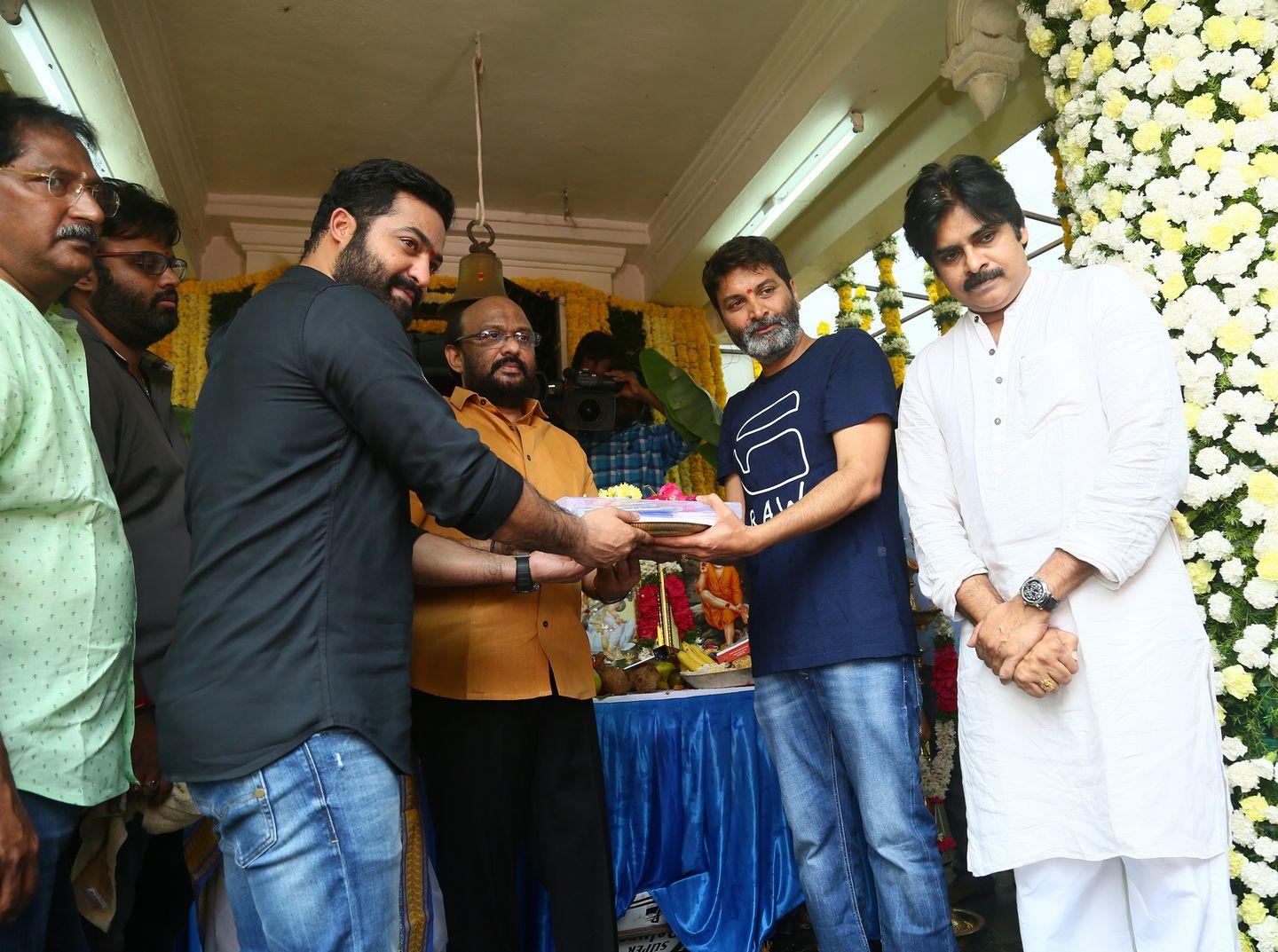 NTR & Trivikram New Movie Launch HD Photos