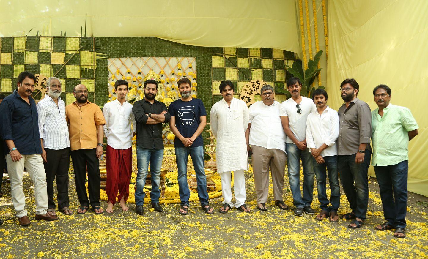 NTR & Trivikram New Movie Launch HD Photos