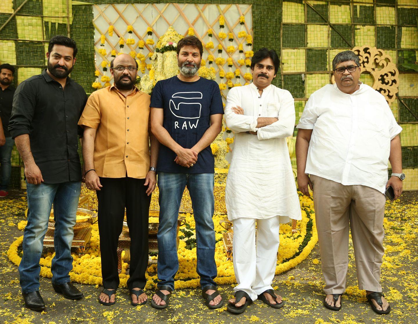 NTR & Trivikram New Movie Launch HD Photos