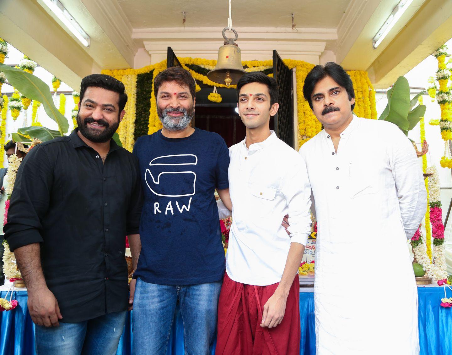 NTR & Trivikram New Movie Launch HD Photos