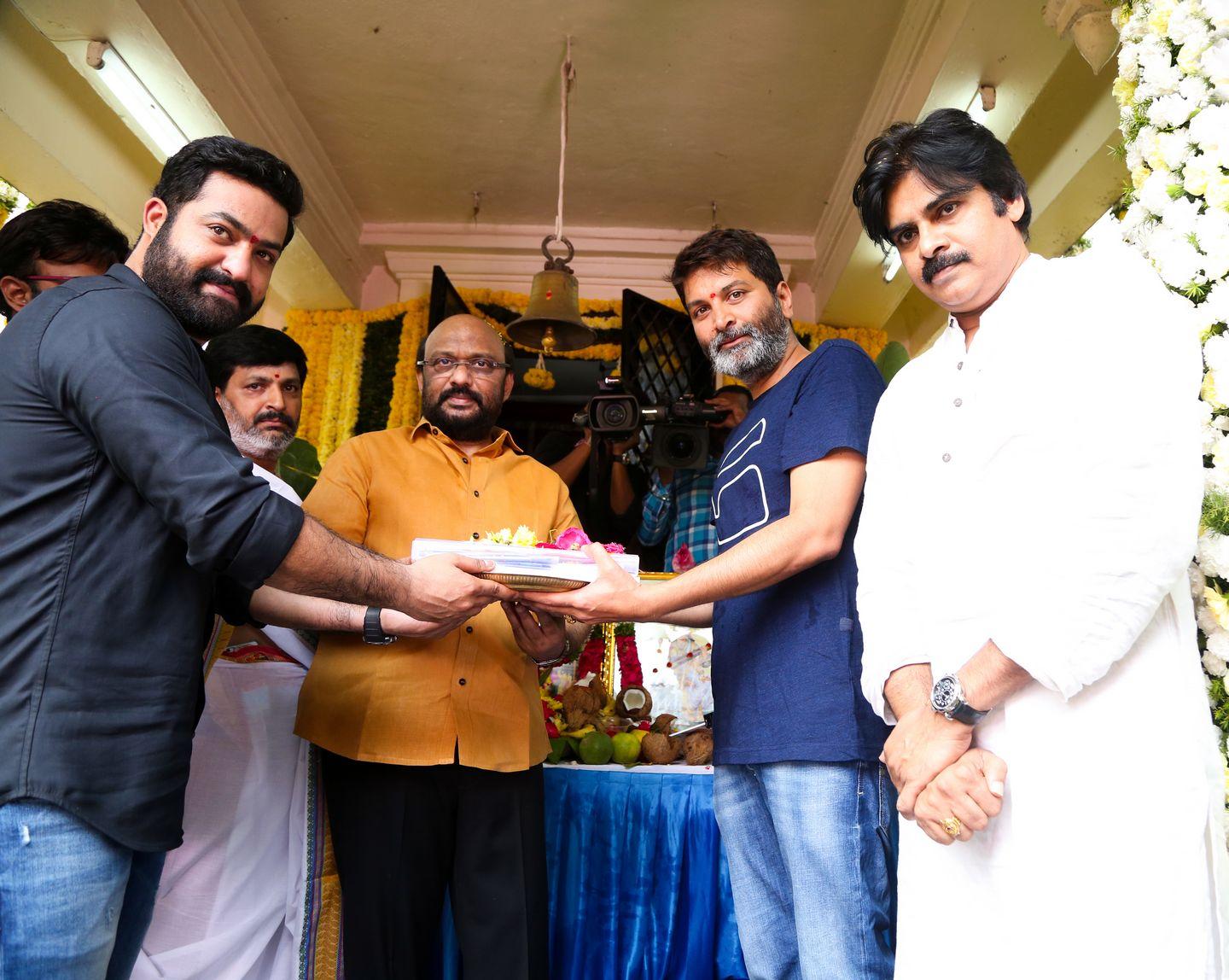 NTR & Trivikram New Movie Launch HD Photos