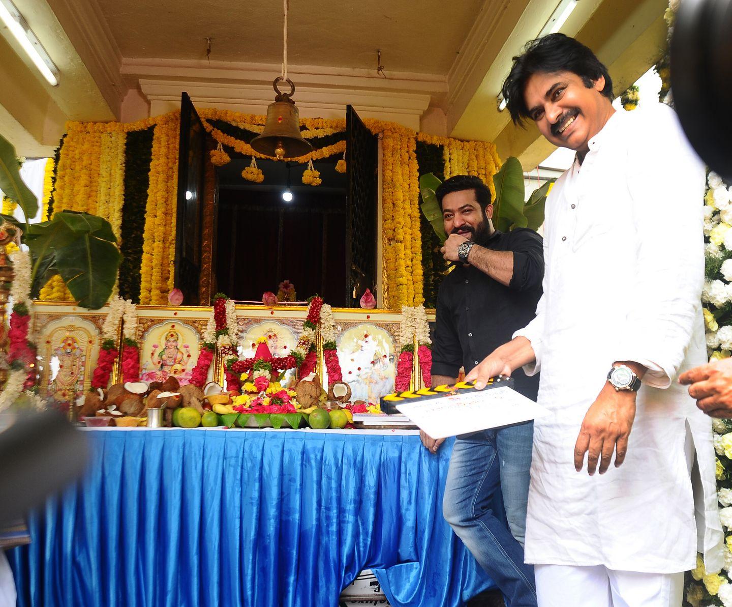 NTR & Trivikram New Movie Launch HD Photos