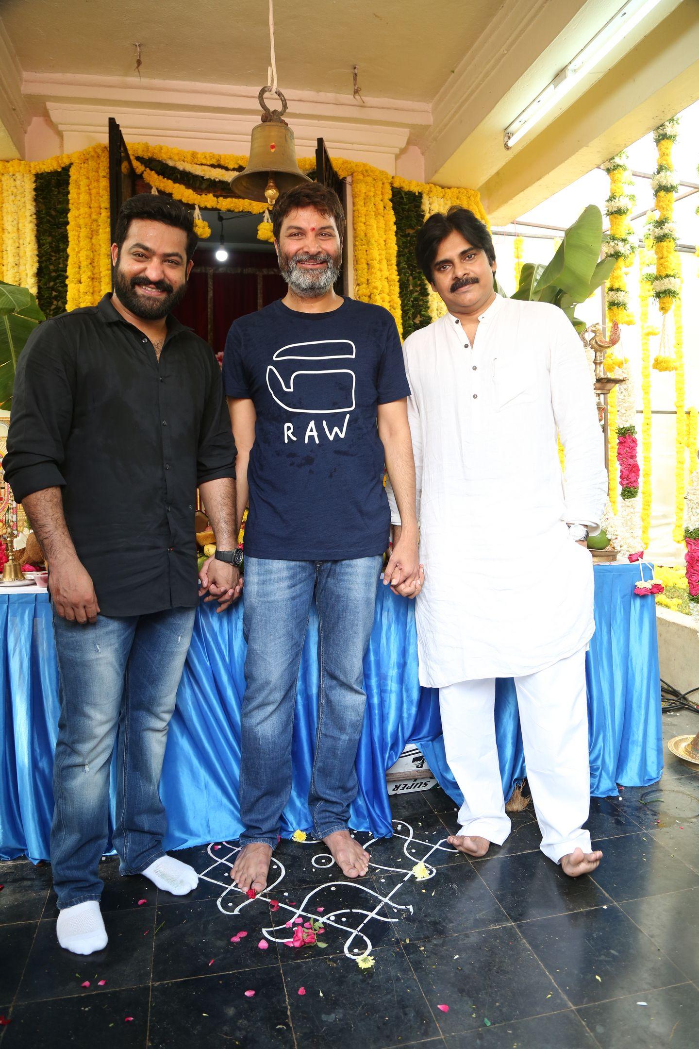 NTR & Trivikram New Movie Launch HD Photos