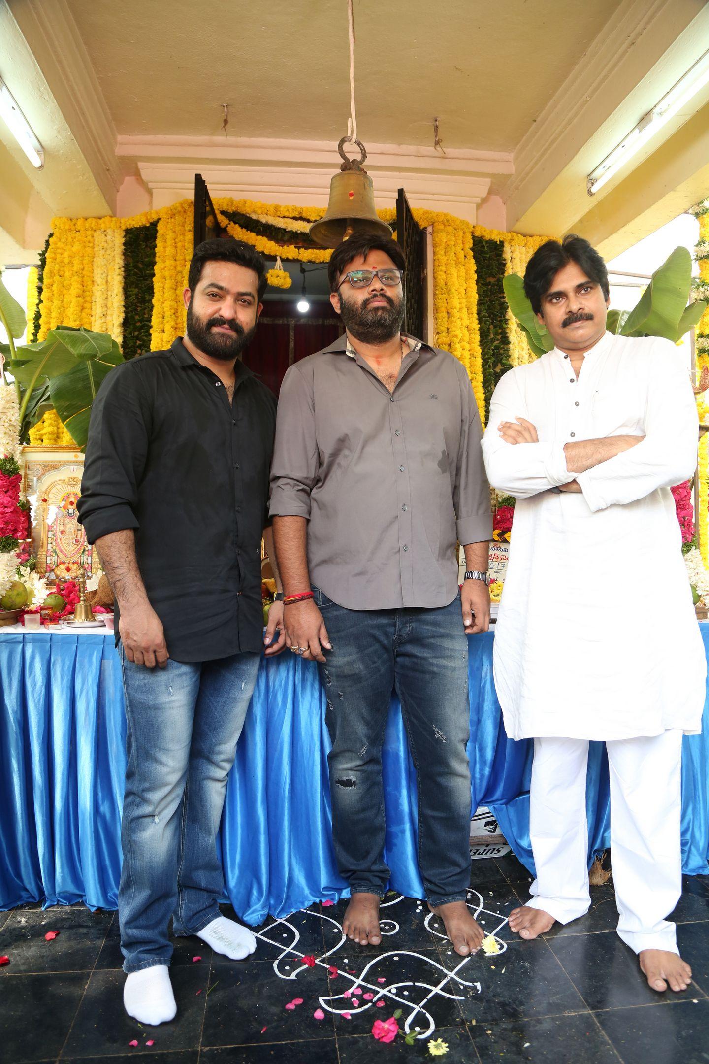 NTR & Trivikram New Movie Launch HD Photos