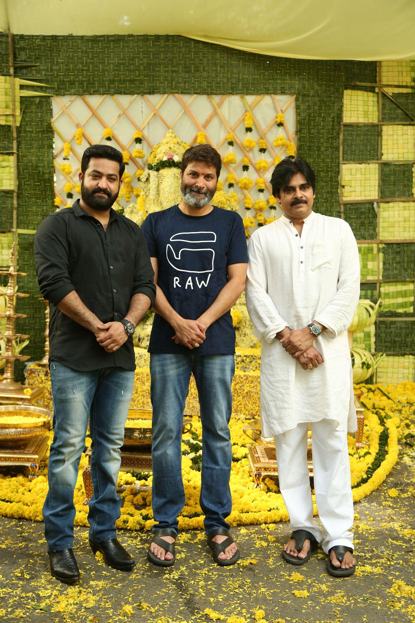 NTR & Trivikram New Movie Launch HD Photos