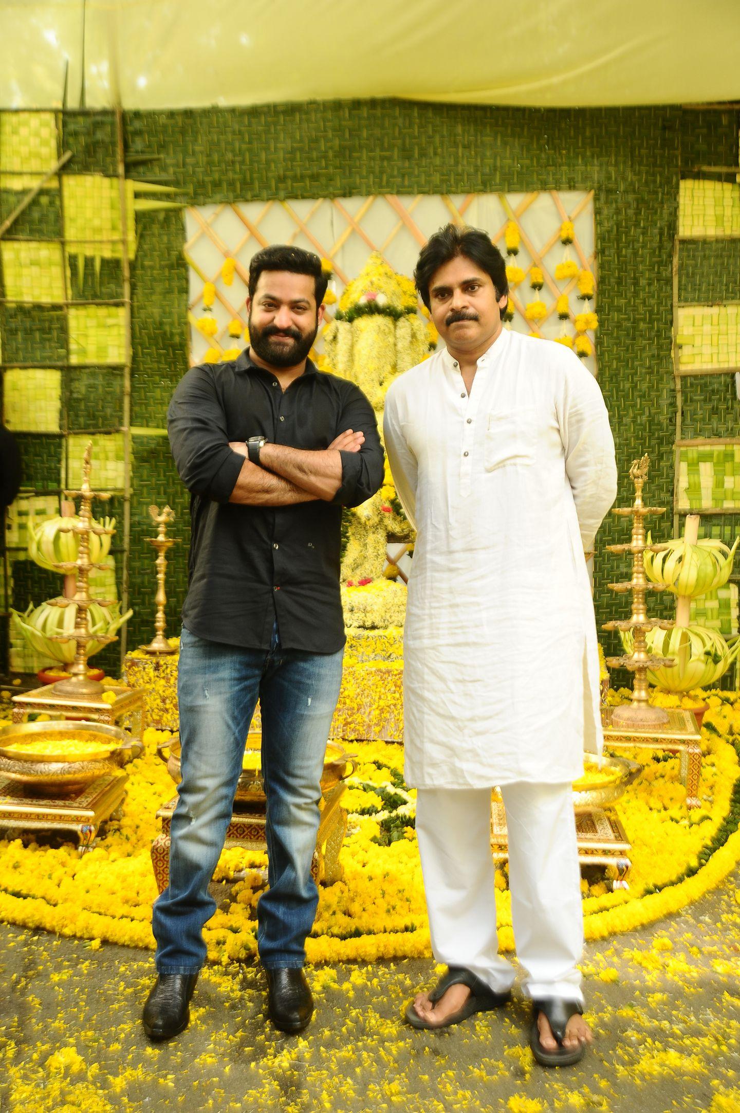 NTR & Trivikram New Movie Launch HD Photos