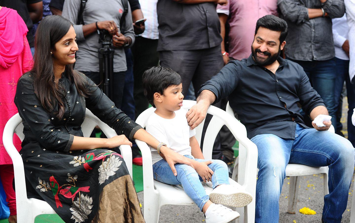 NTR & Trivikram New Movie Launch HD Photos