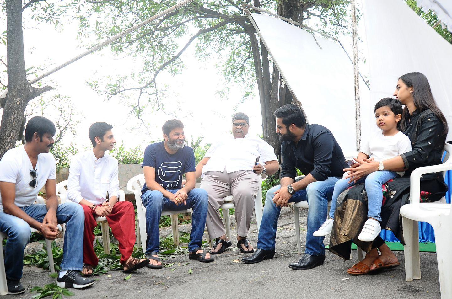 NTR & Trivikram New Movie Launch HD Photos