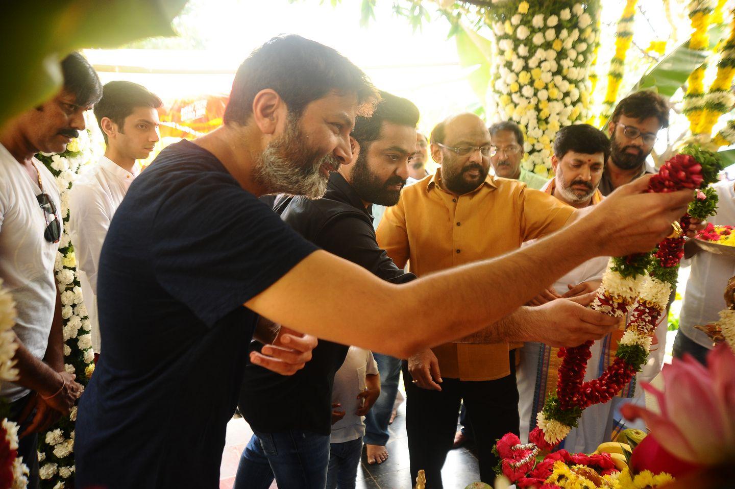 NTR & Trivikram New Movie Launch HD Photos