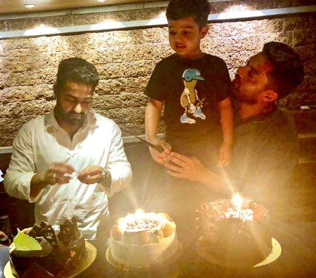 NTR celebrates Kalyan Ram’s bday Celebration Photos