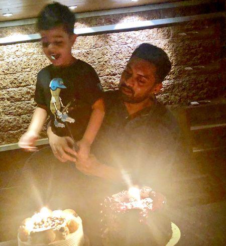 NTR celebrates Kalyan Ram’s bday Celebration Photos