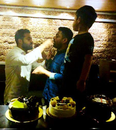 NTR celebrates Kalyan Ram’s bday Celebration Photos