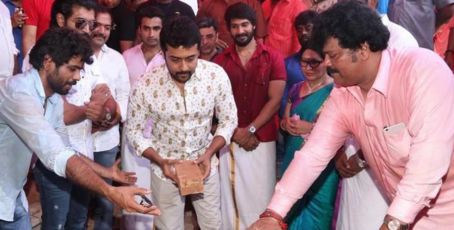 Nadigar Sangam Building Pooja Photos